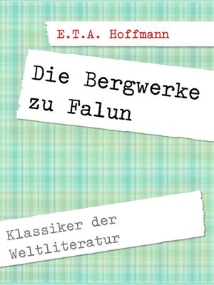 cover image of Die Bergwerke zu Falun